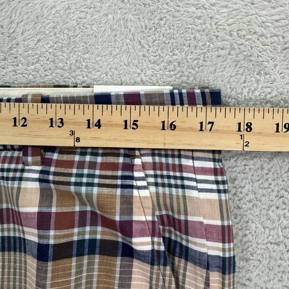 NEW Brooks Brothers Mens 34x32 Indian Madras Plaid Golf Pants Cotton Patchwork - Picture 9 of 12